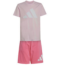 adidas Performance Set - T-shirt/Shorts - J BL - Clpink/White