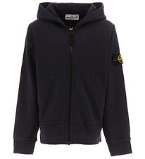 Stone Island Cardigan - Navy Blue w. Logo