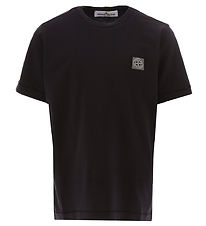 Stone Island T-Shirt - Schwarz m. Logo