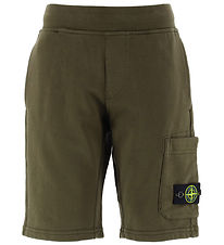 Stone Island Stuttbuxur - Her Green M. Lógó