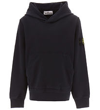 Stone Island Kapuzenpullover - Navy Blue m. Logo