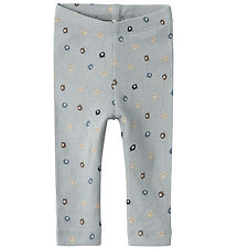 Name It Leggings - NbmTumas - Quarry M/Bamser