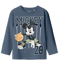 Name It Blouse - NmmDallin - Mickey Mouse - China Blue