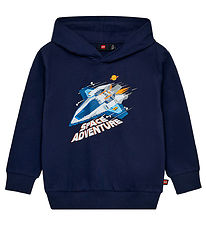 LEGO® City Kapuzenpullover - LWSaku - Dark Navy m. Print