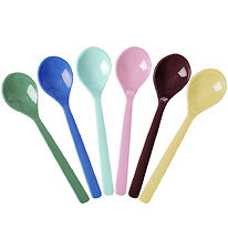 Rice Löffel - Melamin - Tee - 6er-Pack - Gelb/Pink/Grün/Blau/Lil