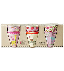 Rice Cups - Melamine - 6 pcs - 160 mL - Multi/Wildlife Prints
