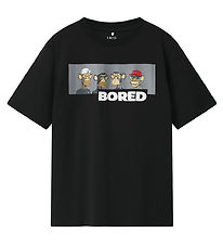 LMTD T-shirt - Noos - NlmDuff - Black w. Print