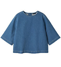 LMTD Blouse - 3/4 - NlfLotte - Light Blue Denim