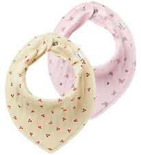 Name It Bibs - 2-Pack - NbfYvettebilia - Summer Sand w. Pr