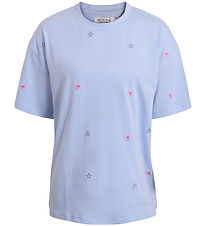 Hound T-shirt - Light blue w. Flowers