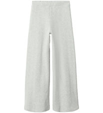 Name It Byxor - Våffeltyg - NkfTulpu - Light Grey Melange