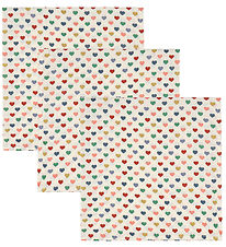 Konges Sløjd Muslinfiltar - 3-pack - Coeur Coloré
