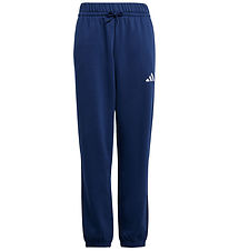 adidas Performance Sweatpants - J SL FL PT 225 - Dkblue/Vit