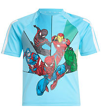 adidas Performance T-shirt - LK MRVL SM T - Brcyan/White/Multico