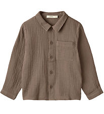 Fliink Shirt - Muslin - Elmo - Pine Bark