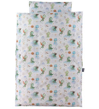 Nørgaard Madsens Bedding - Baby - White w. Colorful Dragons