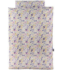 Nørgaard Madsens Bedding - Baby - White w. Purple Flowers