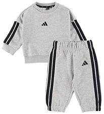 adidas Performance Sweat Set - I 3S Jog 240 - Mgreyh/Clpink