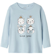 Name It Blouse - NmfViolet - Subdued Blue/Squad