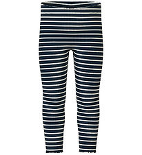 Name It Leggings - NmfVemma - Bright White/Dark Sapphire