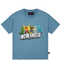 LEGO® Ninjago Stuttermabolur - LWTaffy - Rykugt Blár