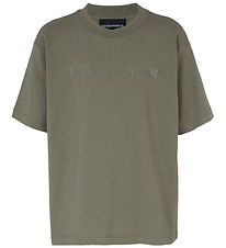 Emporio Armani Stuttermabolur - Mulled basil M. Lógó