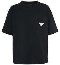 Emporio Armani Stuttermabolur - Dökkblátt