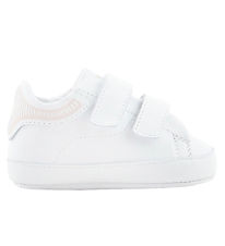 Emporio Armani Skinntofflor - Vit m. Rosa