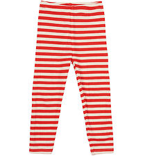 The New Siblings Leggings - Rib - TnstFro - Poppy Red Striped
