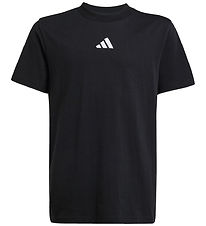 adidas Performance T-shirt - J SL - Black/White