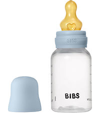 BIBS Feeding Bottle - 150 mL - Natural Rubber - Baby Blue