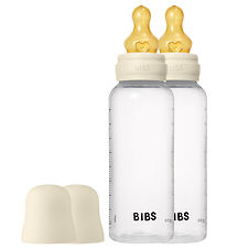 BIBS Feeding Bottle - 2-Pack - 270 mL - PP/Natural Rubber - Ivor
