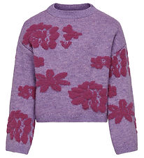 Kids Only Bluse - Strick - KogRenee - Cattleya Orchid/Beaujolais