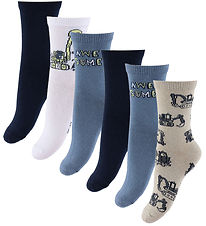 Name It Socks - 6-Pack - NmmVagn - China Blue