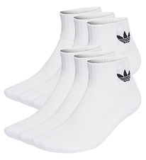 adidas Originals Ankle Socks - 6-Pack - White w. Black