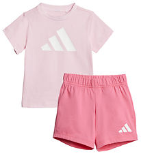 adidas Performance T-shirt/Shorts - 160 - Pink/White