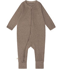 That's Mine Jumpsuit - Rib - Cathie - Brown Melange
