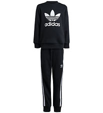 adidas Originals Sweat Set - Trefoil - Black w. White