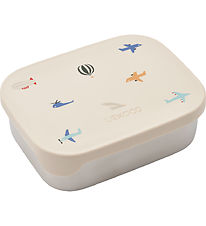 Liewood Lunchbox - Silicone/Steel - Arthur - Aviator/Ecru