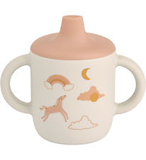 Liewood Cup w. Spout Lid - Neil - Silicone - 150 mL - Dream/Ecru