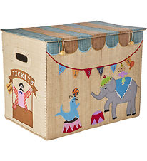 Rice Storage Basket - Raffia - Large - Circus Theme
