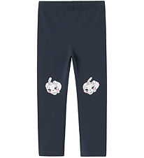 Name It Leggings - NmfVivian - Dark Sapphire/Bunny Head