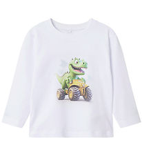 Name It Blouse - NmmVoto - Bright White/Race Dino