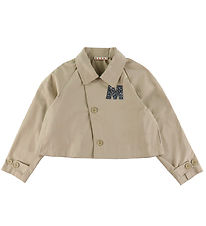 Marni Jacket - Cropped - Sand Beige w. Rhinestone