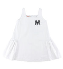 Marni Dress - White w. Rhinestone