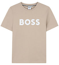 BOSS Stuttermabolur - Stone M. Hvítur