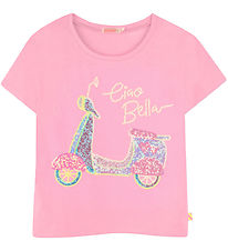 Billieblush Stuttermabolur - Bleikt M. Scooter/Sequins