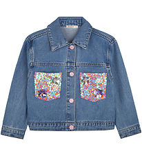 Billieblush Jeansjacke - Double Stone/Brush m. Pailletten