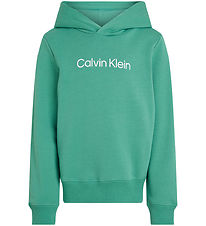 Calvin Klein Hoodie - Inst. Logo - Bahamas Green