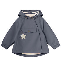 Mini A Ture Softshell Jacket w. Fleece - MatWai - Ombre Blue